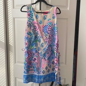Lilly Pulitzer Blue Macadamia Haute Cature Donna Romper EEUC